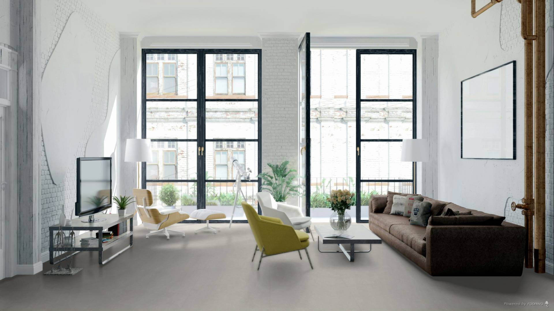 azulejos imitación cemento - Kone white