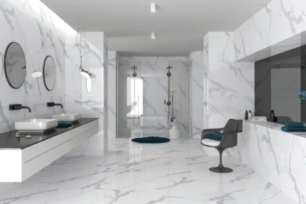 Statuario Azulejos Gris y Blanco