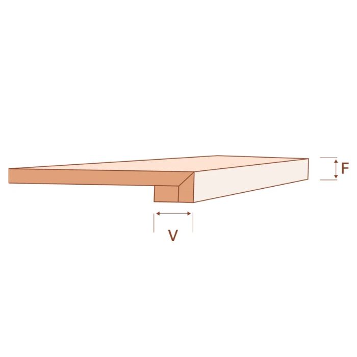 Peldano ceramico frontal recto Ingletado Top 1