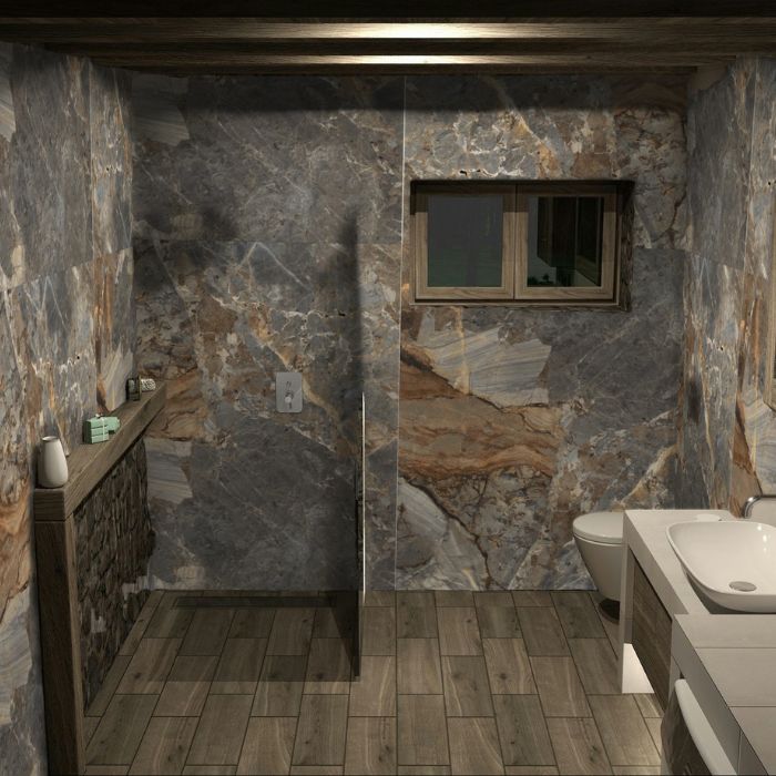 azulejos baño pequeño - Maldivas Blue azulejos baño pequeño