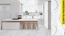 porcelanato rectificado - MARQUINA BLANCO