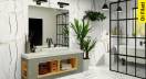 azulejos blancos para baños pequeños - Di Filati