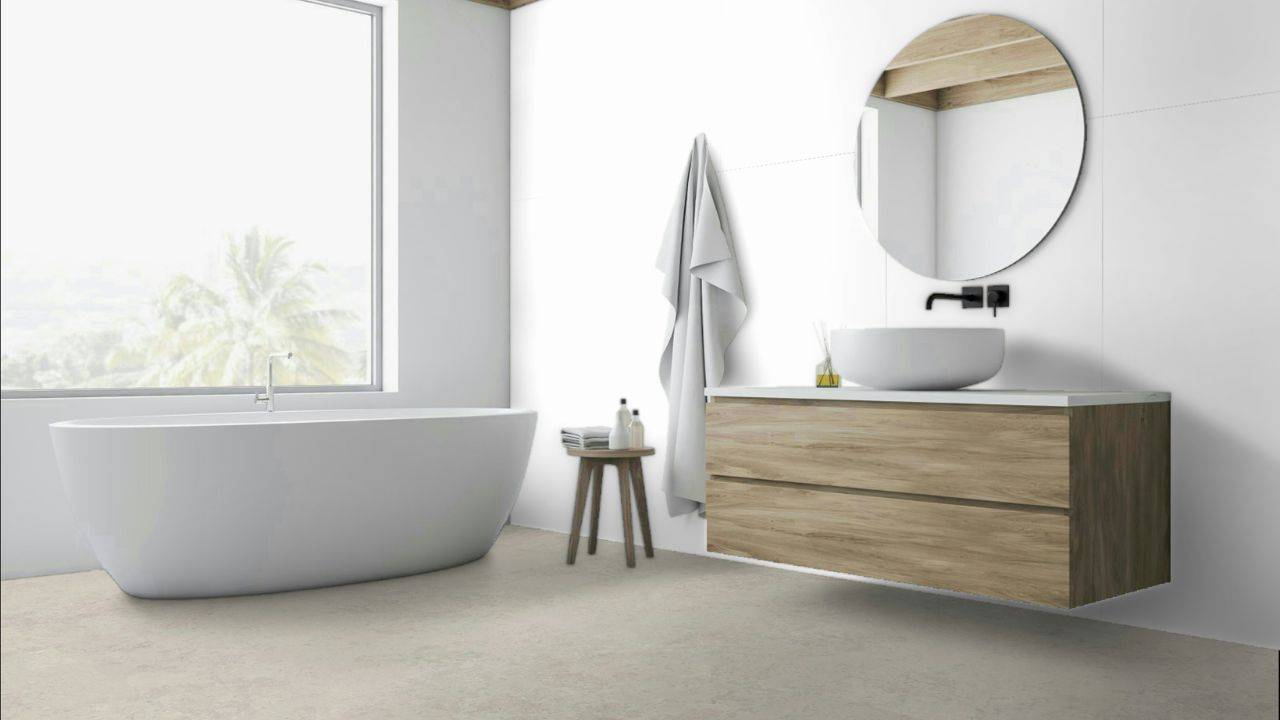azulejos grises y blancos para baño