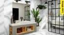 azulejo baño blanco