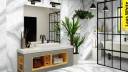 azulejo baño efecto marmol