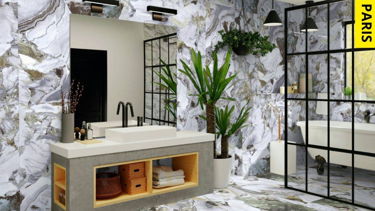 suelo porcelánico baño